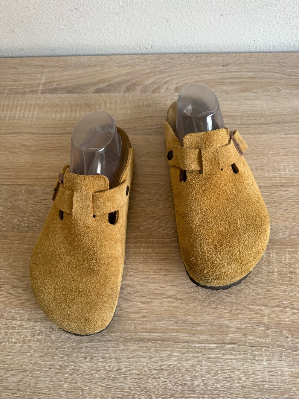 Birkenstock Boston Clogs in suede sand s 41 Men’s s 8 women’s Sz 10 - Picture 2 of 7